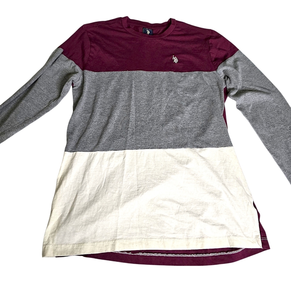 Polo By Ralph Lauren Tri Colorblock Long Sleeve Shirt (Men's)